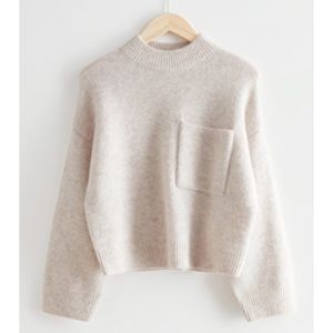 & Other Stories Chest Pocket Knit Sweater